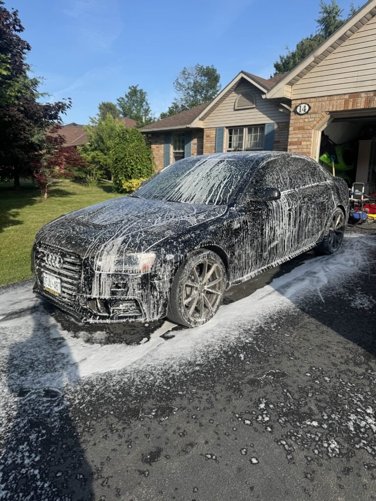 Full View Audi During Clean